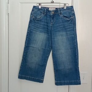 Maurices Taylor fit wide leg capris 7/8